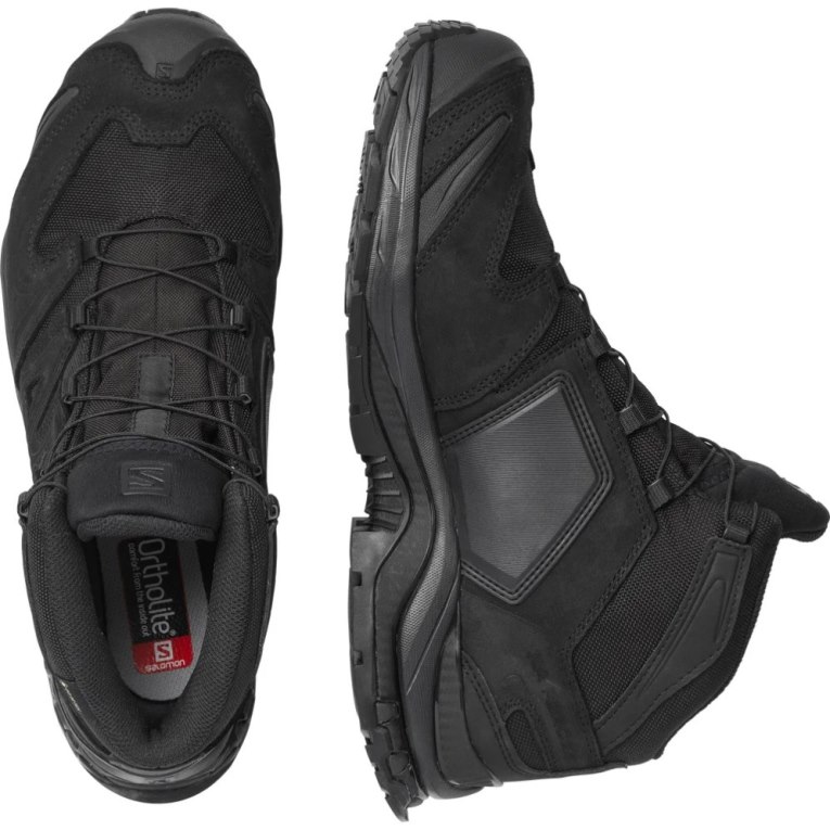 Black Salomon Xa Forces Mid GTX EN Women's Tactical Boots | PH 91260V